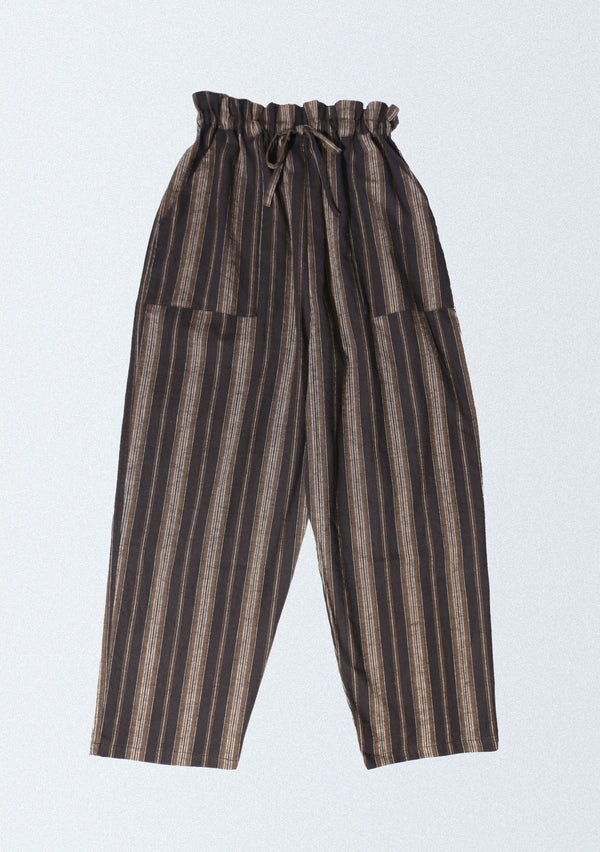 Tapered Pajama pants-BLACK