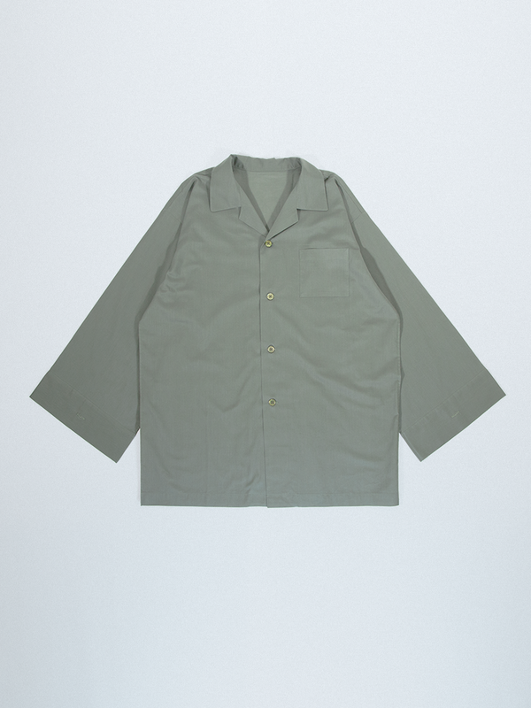 Classic open collar shirt - KHAKI