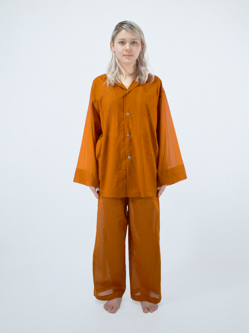 Classic pajama pants - TERRA-COTTA